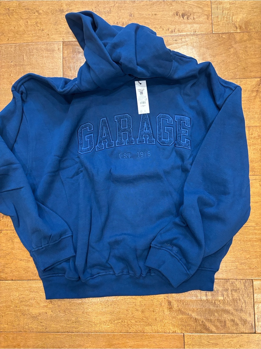 Garage ultra fleece hoodie - Midnight Blue S/M NWT